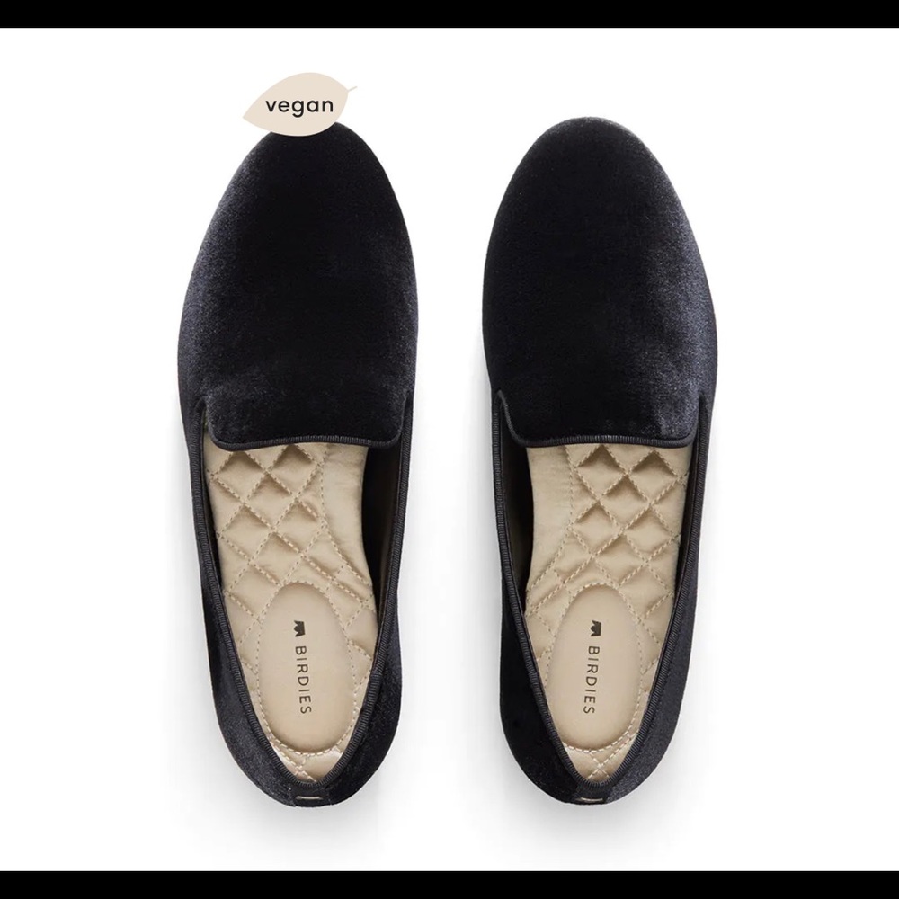 New in Box- size 9 Black Velvet Birdies Women Shoes
